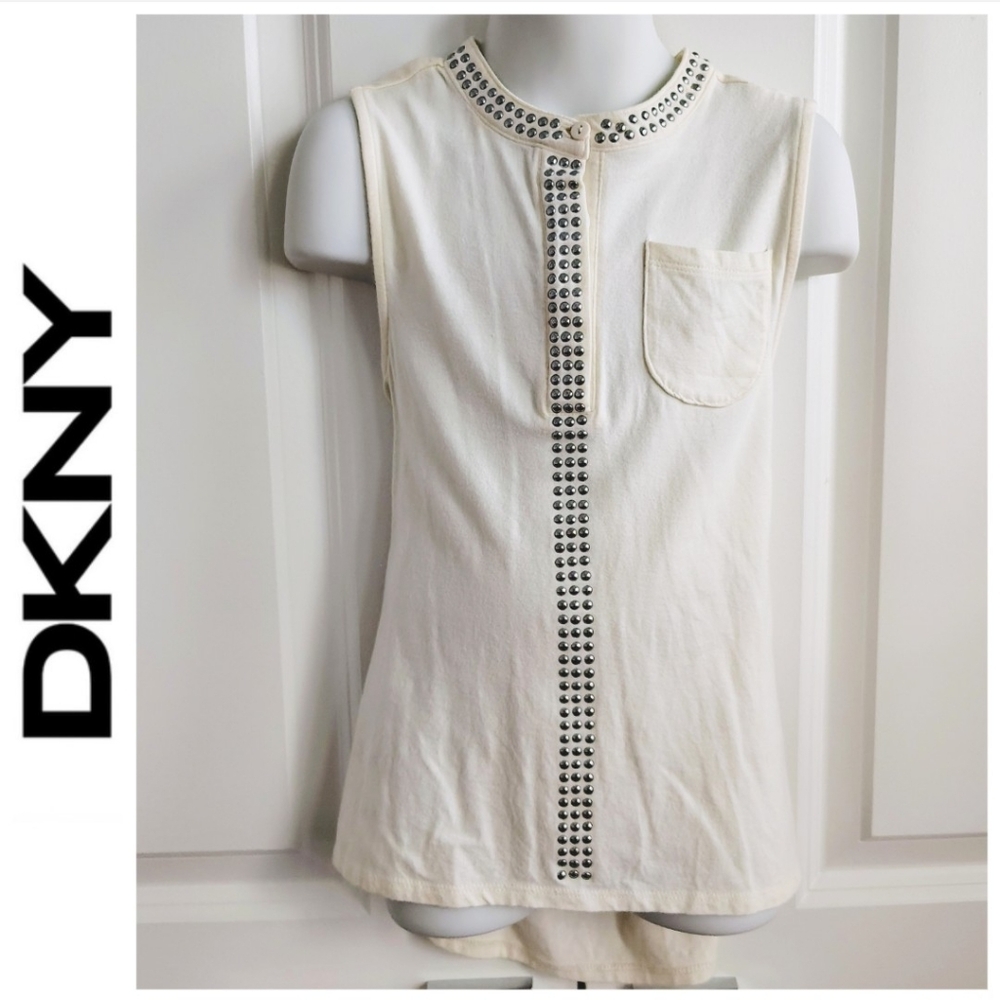 Cream Sleeveless Blouse